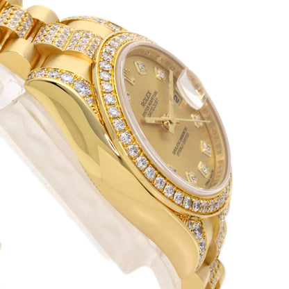 ROLEX DATEJUST 10P Diamond Watches 179158 K18 Yellow Gold/K18YGxDiamond Ladies