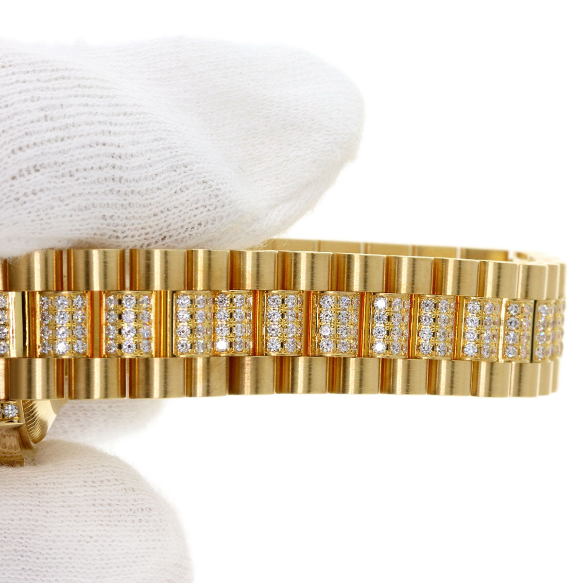 ROLEX DATEJUST 10P Diamond Watches 179158 K18 Yellow Gold/K18YGxDiamond Ladies