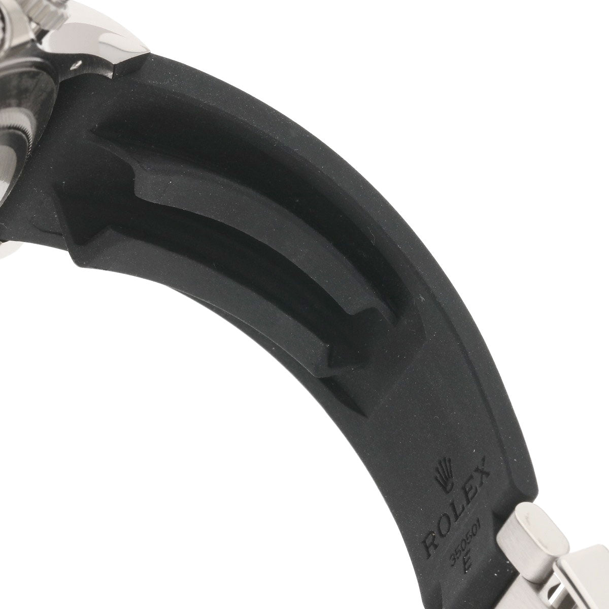 ROLEX Daytona Steel Black Watches 116519LN K18 White Gold/Rubber mens