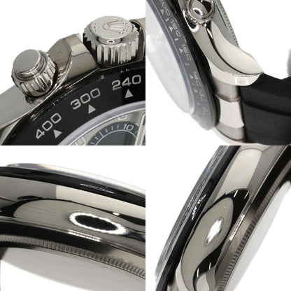 ROLEX Daytona Steel Black Watches 116519LN K18 White Gold/Rubber mens