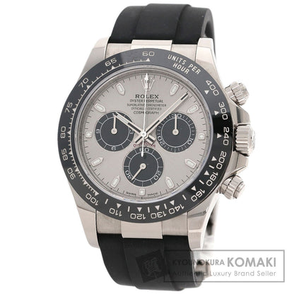 ROLEX Daytona Steel Black Watches 116519LN K18 White Gold/Rubber mens
