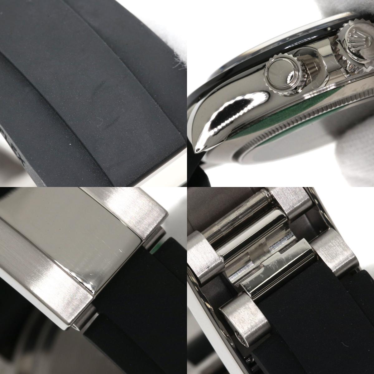 ROLEX Daytona Steel Black Watches 116519LN K18 White Gold/Rubber mens