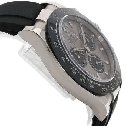 ROLEX Daytona Steel Black Watches 116519LN K18 White Gold/Rubber mens