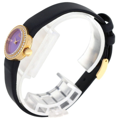 Dior la de de dior Watches CD040170 K18 Pink Gold/Leather x Satin Ladies