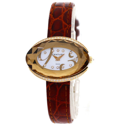 CENTURY charisma Watches K18 Pink Gold/Leather Ladies