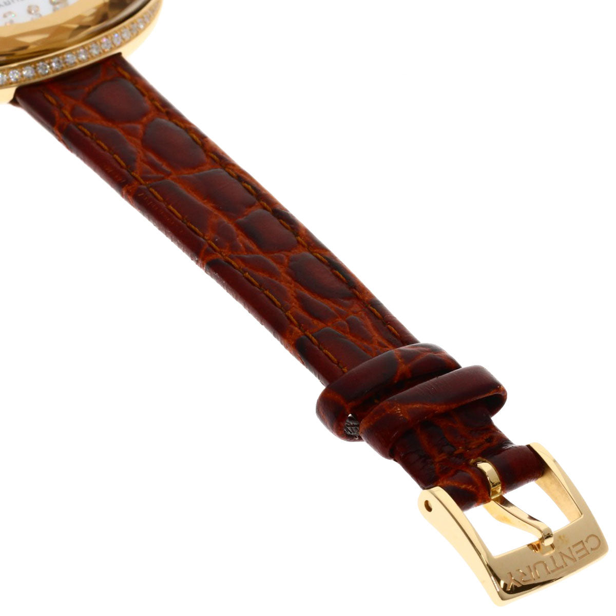 CENTURY charisma Watches K18 Pink Gold/Leather Ladies