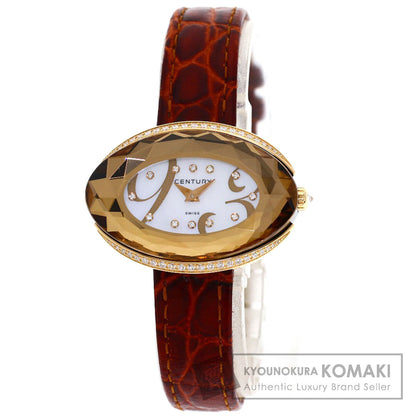 CENTURY charisma Watches K18 Pink Gold/Leather Ladies