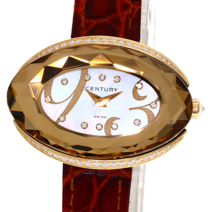 CENTURY charisma Watches K18 Pink Gold/Leather Ladies