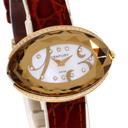 CENTURY charisma Watches K18 Pink Gold/Leather Ladies