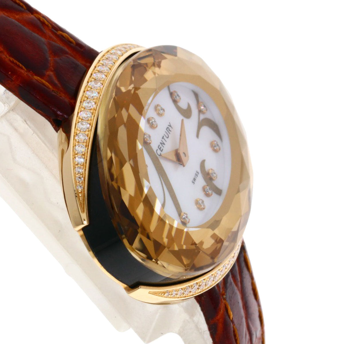 CENTURY charisma Watches K18 Pink Gold/Leather Ladies
