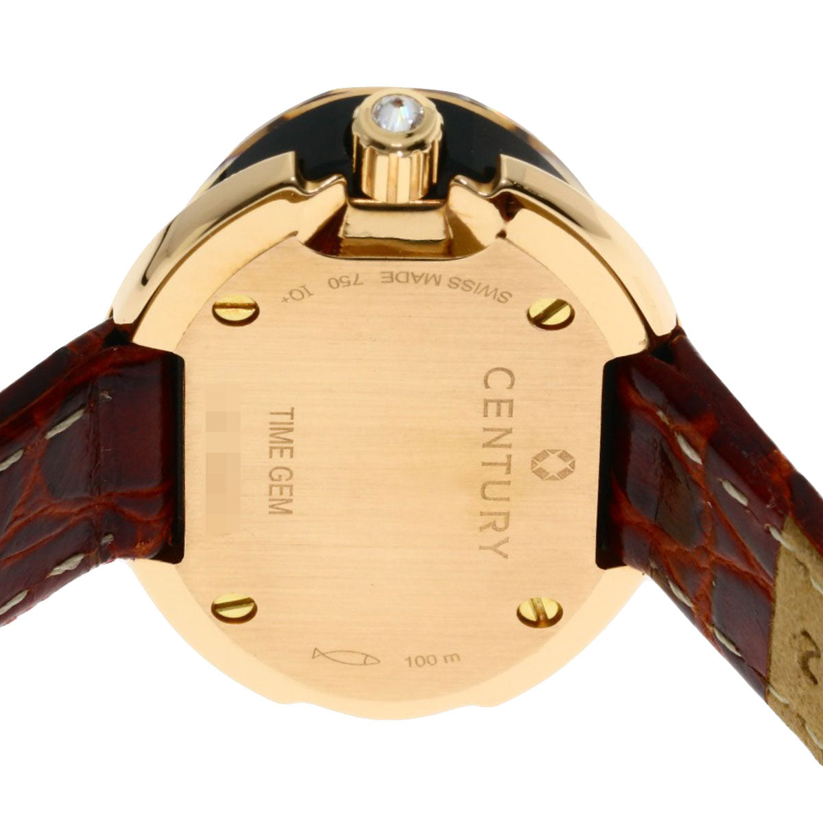 CENTURY charisma Watches K18 Pink Gold/Leather Ladies