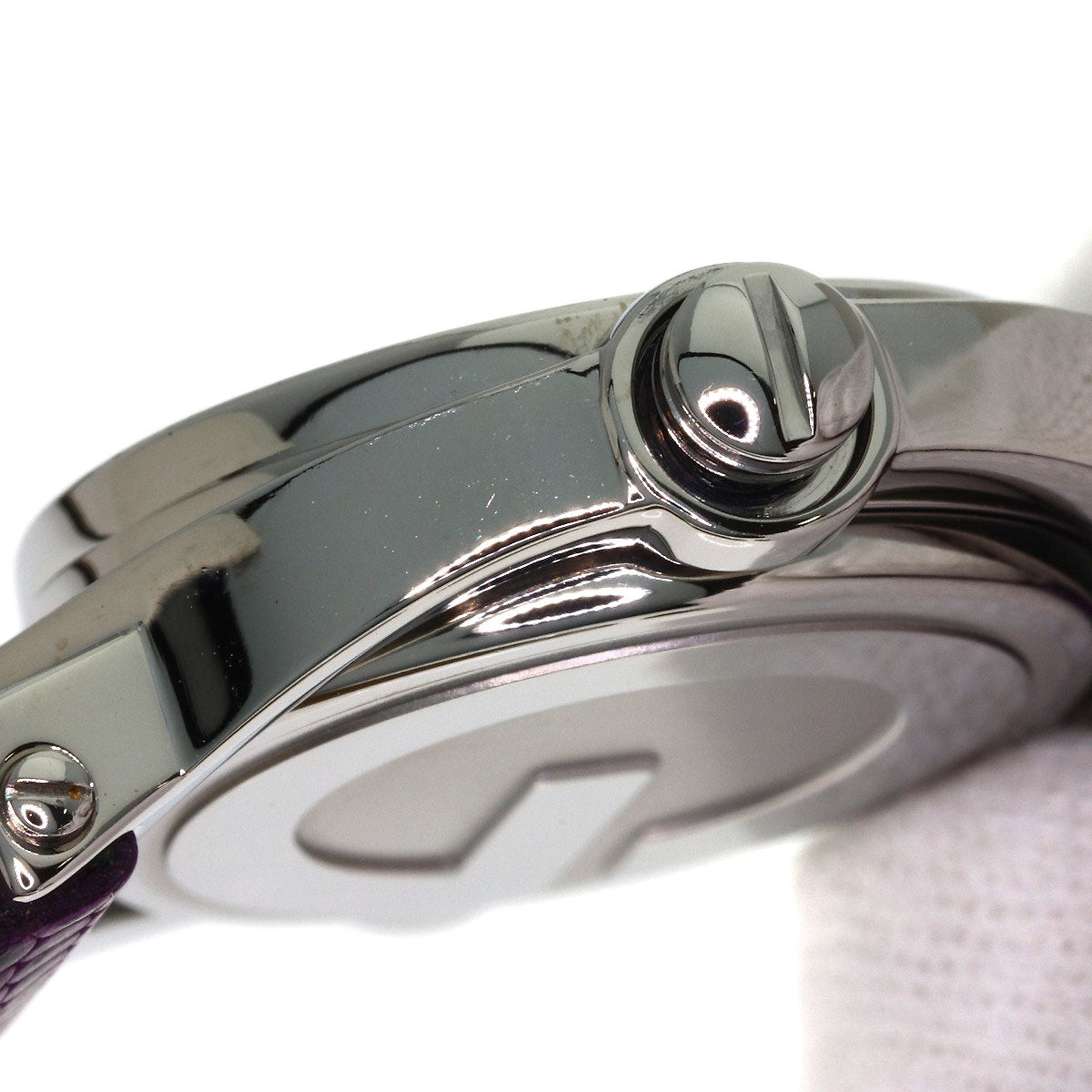 GUCCI Turn face Watches 6600L Stainless Steel/Leather Ladies