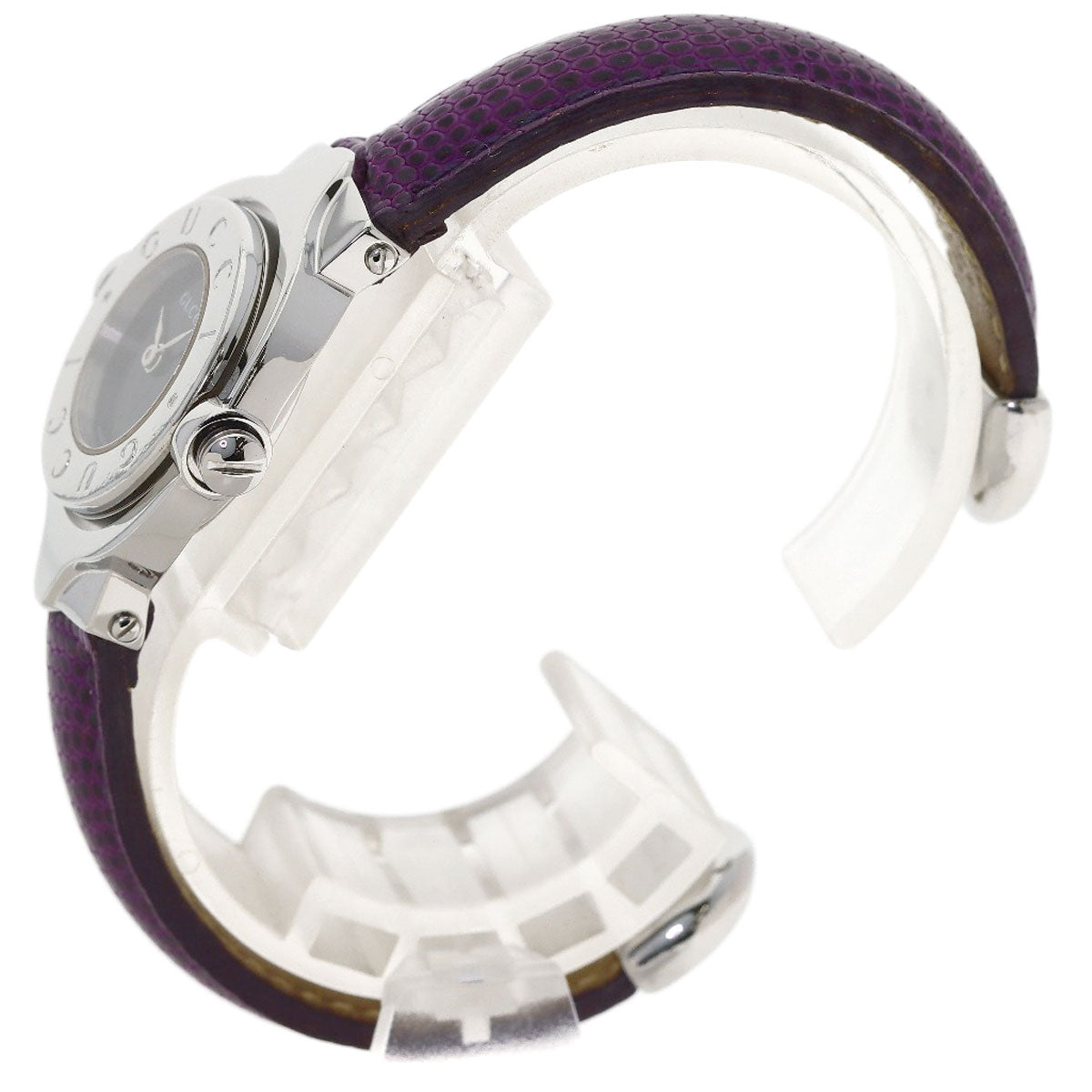 GUCCI Turn face Watches 6600L Stainless Steel/Leather Ladies