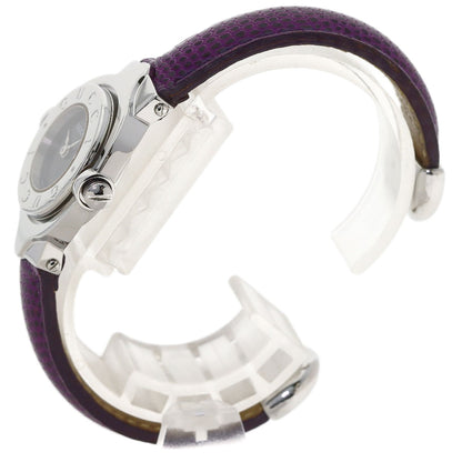 GUCCI Turn face Watches 6600L Stainless Steel/Leather Ladies