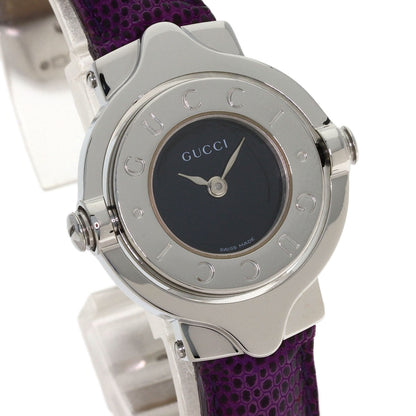 GUCCI Turn face Watches 6600L Stainless Steel/Leather Ladies