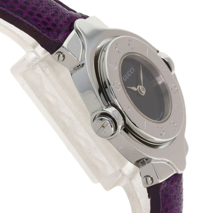 GUCCI Turn face Watches 6600L Stainless Steel/Leather Ladies
