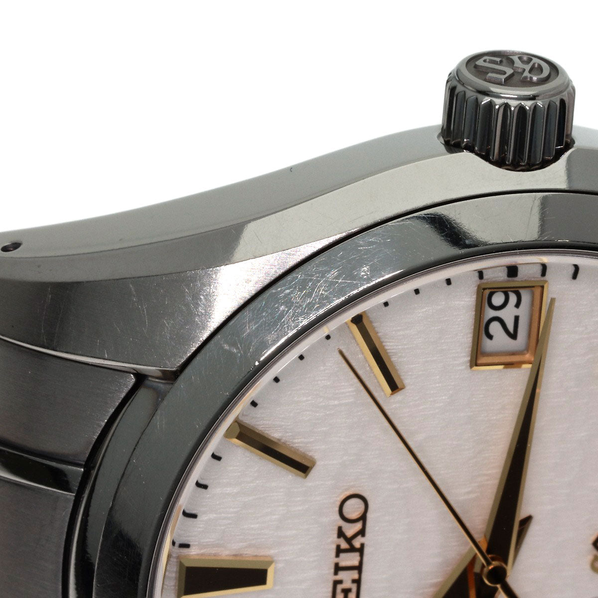 SEIKO Grand Seiko Snow White Watches SBGA059 9R65-0AE0 Titanium/Titanium mens