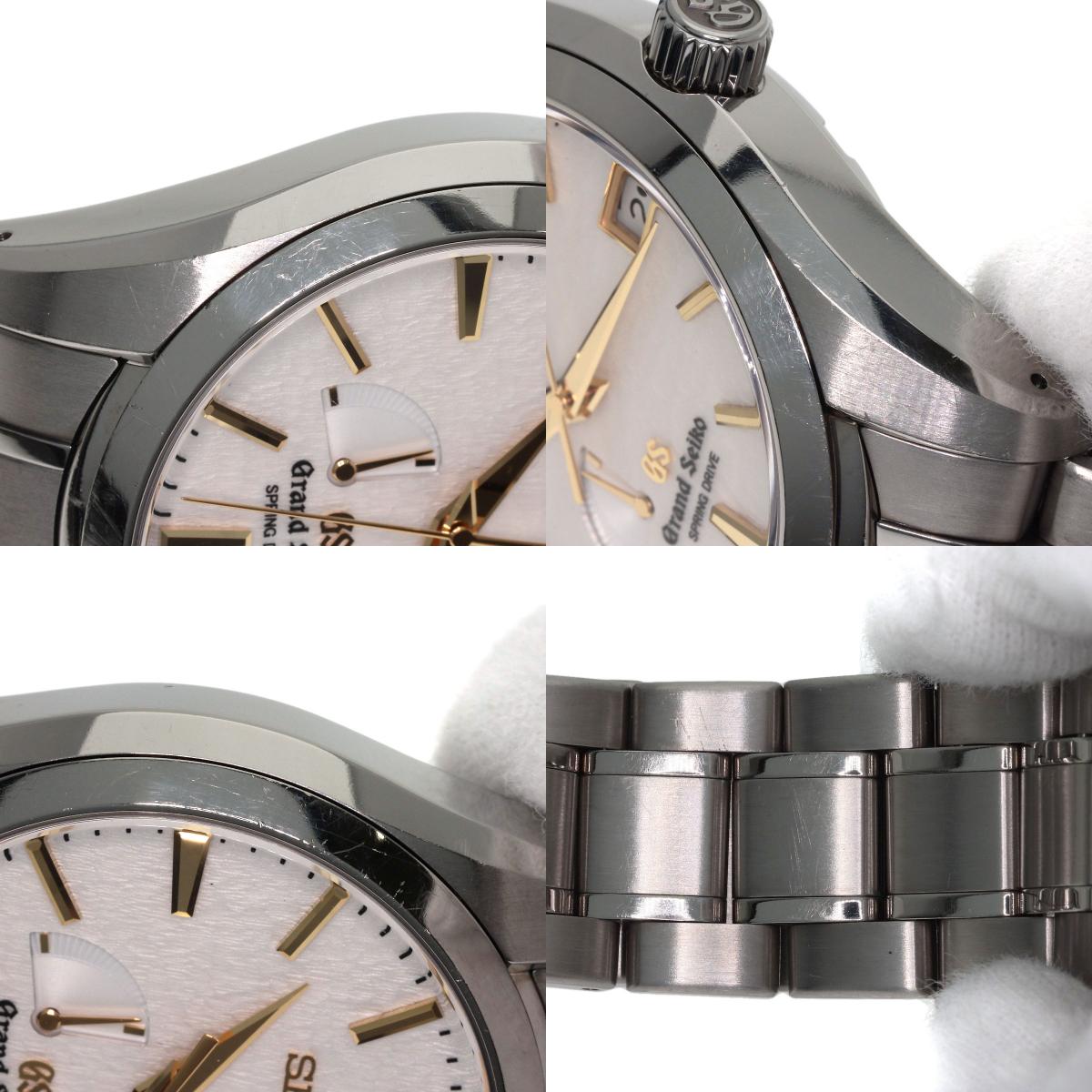 SEIKO Grand Seiko Snow White Watches SBGA059 9R65-0AE0 Titanium/Titanium mens
