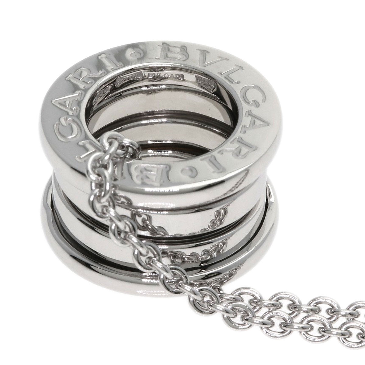 BVLGARI B.zero1 Necklace K18 White Gold Ladies [Used]