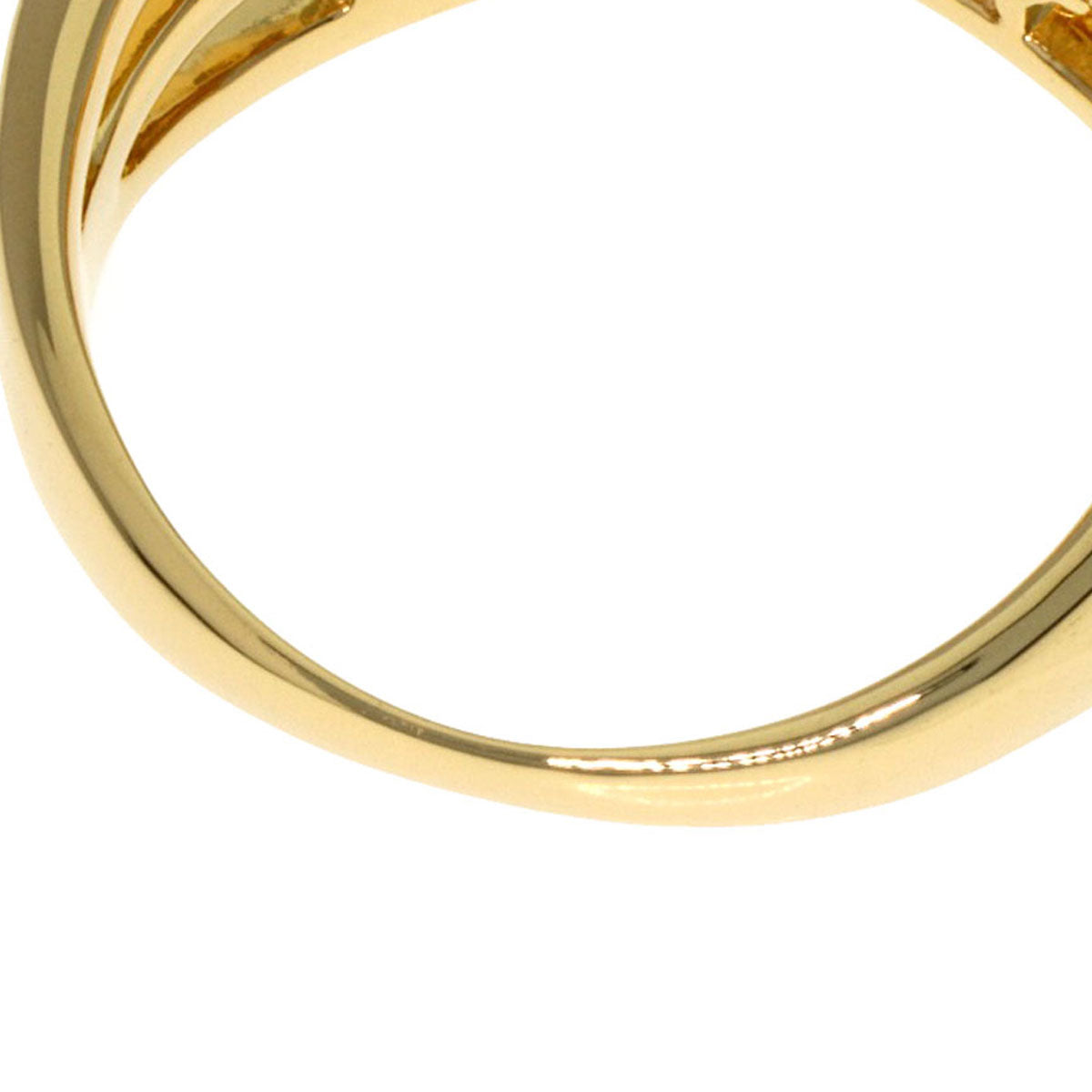 TASAKI Ruby Diamond Ring K18 Yellow Gold Ladies [Used]