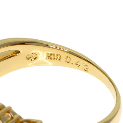 TASAKI Ruby Diamond Ring K18 Yellow Gold Ladies [Used]
