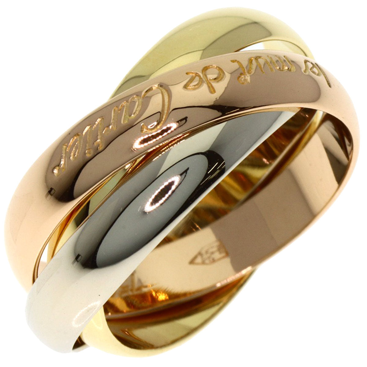 CARTIER Trinity #49 Ring K18 Yellow Gold K18 White GoldLadies [Used]