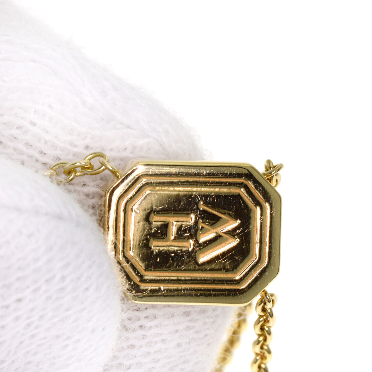 HARRY WINSTON HW logo Diamond Bracelet K18 Yellow Gold Ladies [Used]