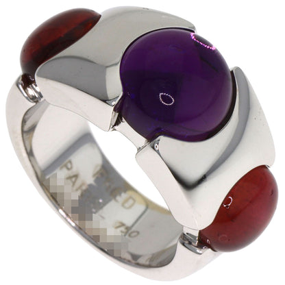 FRED Amethyst Tourmaline Ring K18 White Gold Ladies [Used]