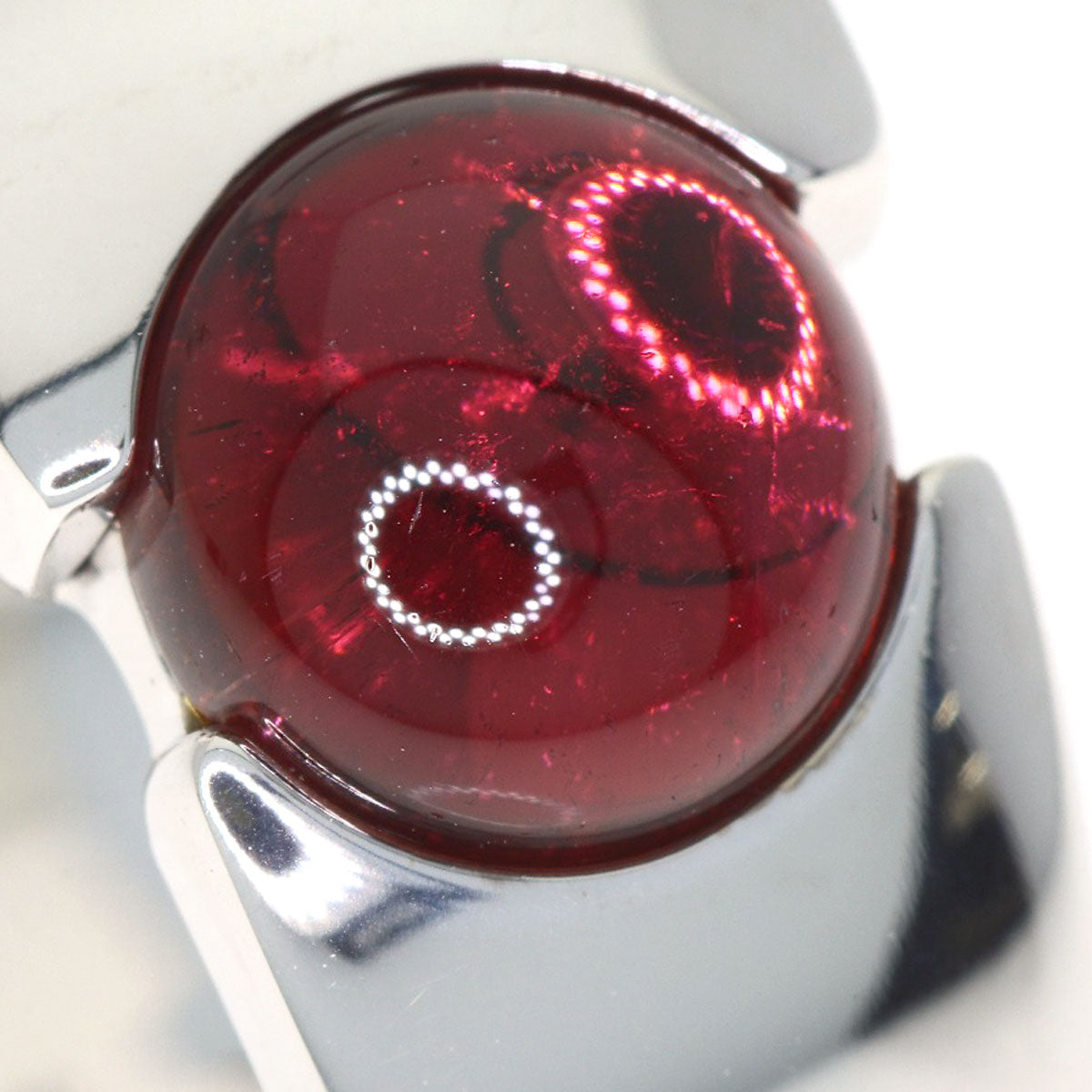 FRED Amethyst Tourmaline Ring K18 White Gold Ladies [Used]