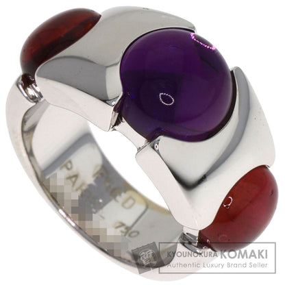 FRED Amethyst Tourmaline Ring K18 White Gold Ladies [Used]