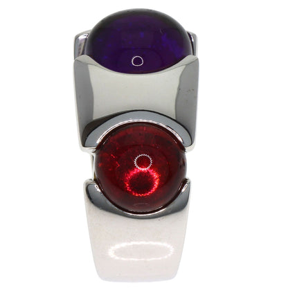 FRED Amethyst Tourmaline Ring K18 White Gold Ladies [Used]