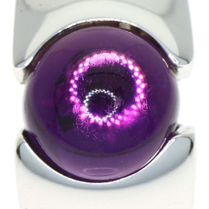 FRED Amethyst Tourmaline Ring K18 White Gold Ladies [Used]