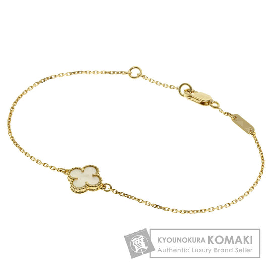 Van Cleef & Arpels Sweet Alhambra Mother of Pearl Bracelet K18 Yellow Gold Ladies [Used]