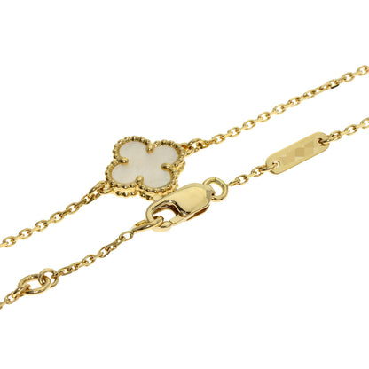 Van Cleef & Arpels Sweet Alhambra Mother of Pearl Bracelet K18 Yellow Gold Ladies [Used]