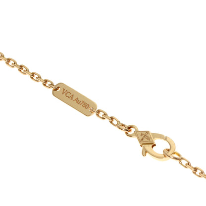 Van Cleef & Arpels Lucky Spring Onyx Carnelian Bracelet K18 Pink Gold Ladies [Used]
