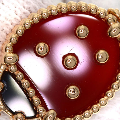 Van Cleef & Arpels Lucky Spring Onyx Carnelian Bracelet K18 Pink Gold Ladies [Used]