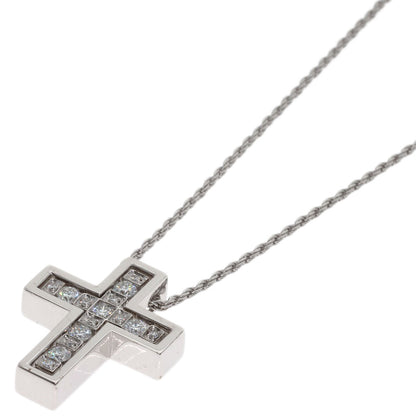Damiani Belle Epoque Cross Diamond Necklace K18 White Gold Ladies [Used]