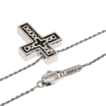 Damiani Belle Epoque Cross Diamond Necklace K18 White Gold Ladies [Used]