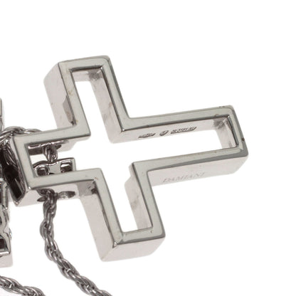 Damiani Belle Epoque Cross Diamond Necklace K18 White Gold Ladies [Used]