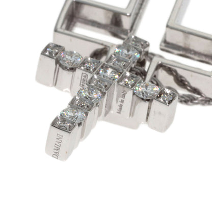 Damiani Belle Epoque Cross Diamond Necklace K18 White Gold Ladies [Used]