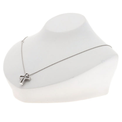 Damiani Belle Epoque Cross Diamond Necklace K18 White Gold Ladies [Used]