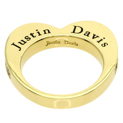 Justin Davis Heart Diamond Ring K18 Yellow Gold Ladies [Used]