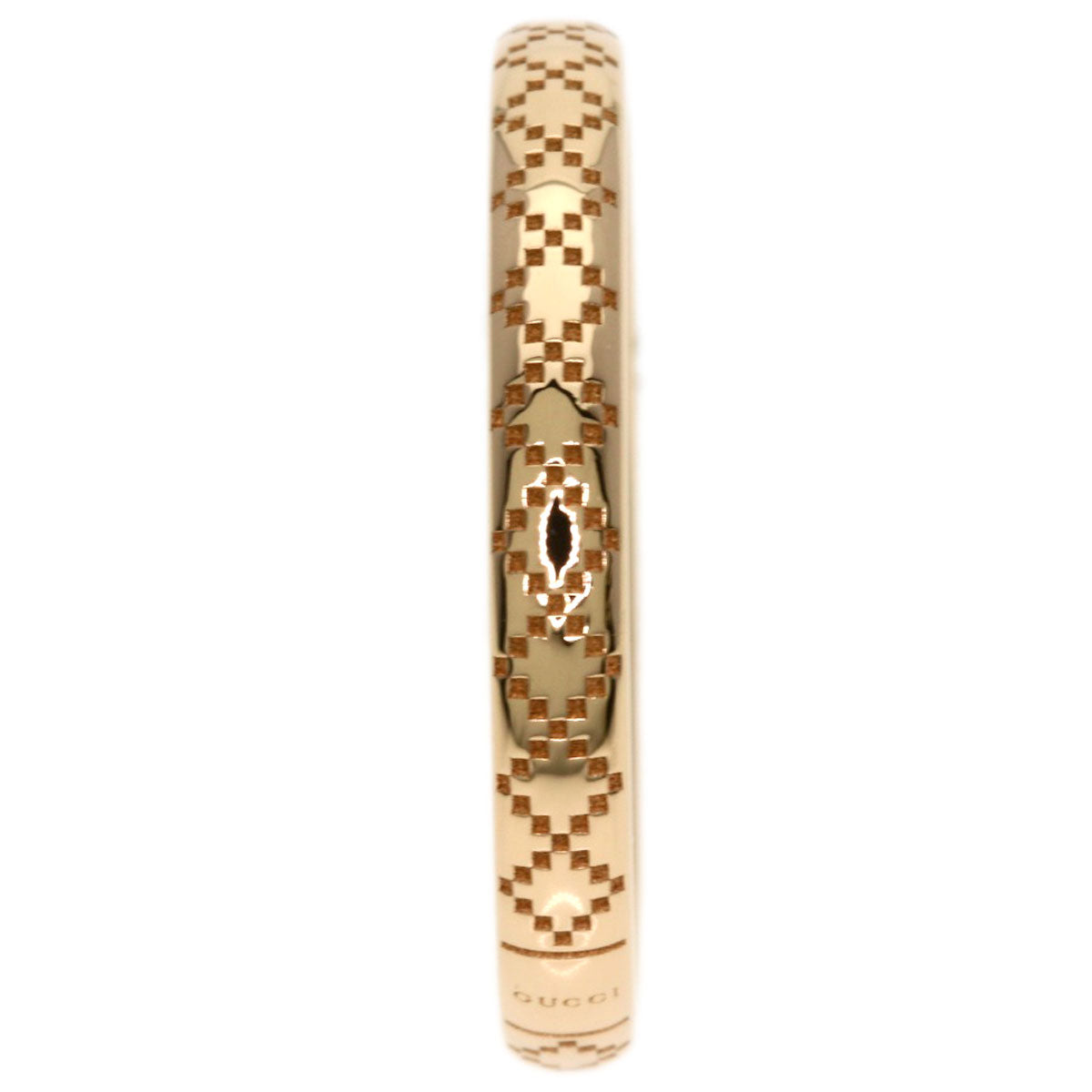 GUCCI Diamantissima #14 Ring K18 Pink Gold Ladies [Used]
