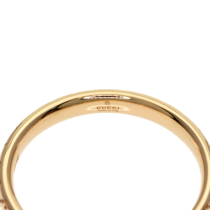 GUCCI Diamantissima #14 Ring K18 Pink Gold Ladies [Used]