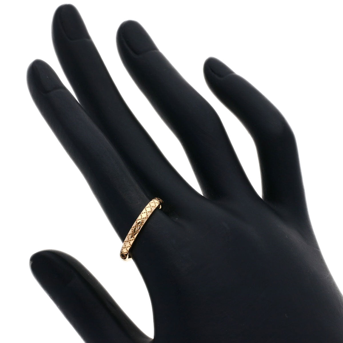 GUCCI Diamantissima #14 Ring K18 Pink Gold Ladies [Used]