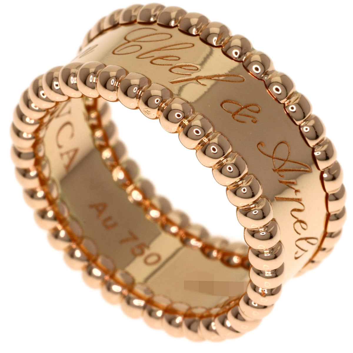 Van Cleef & Arpels Perle Senior Tulle Medium Ring K18 Pink Gold Ladies [Used]