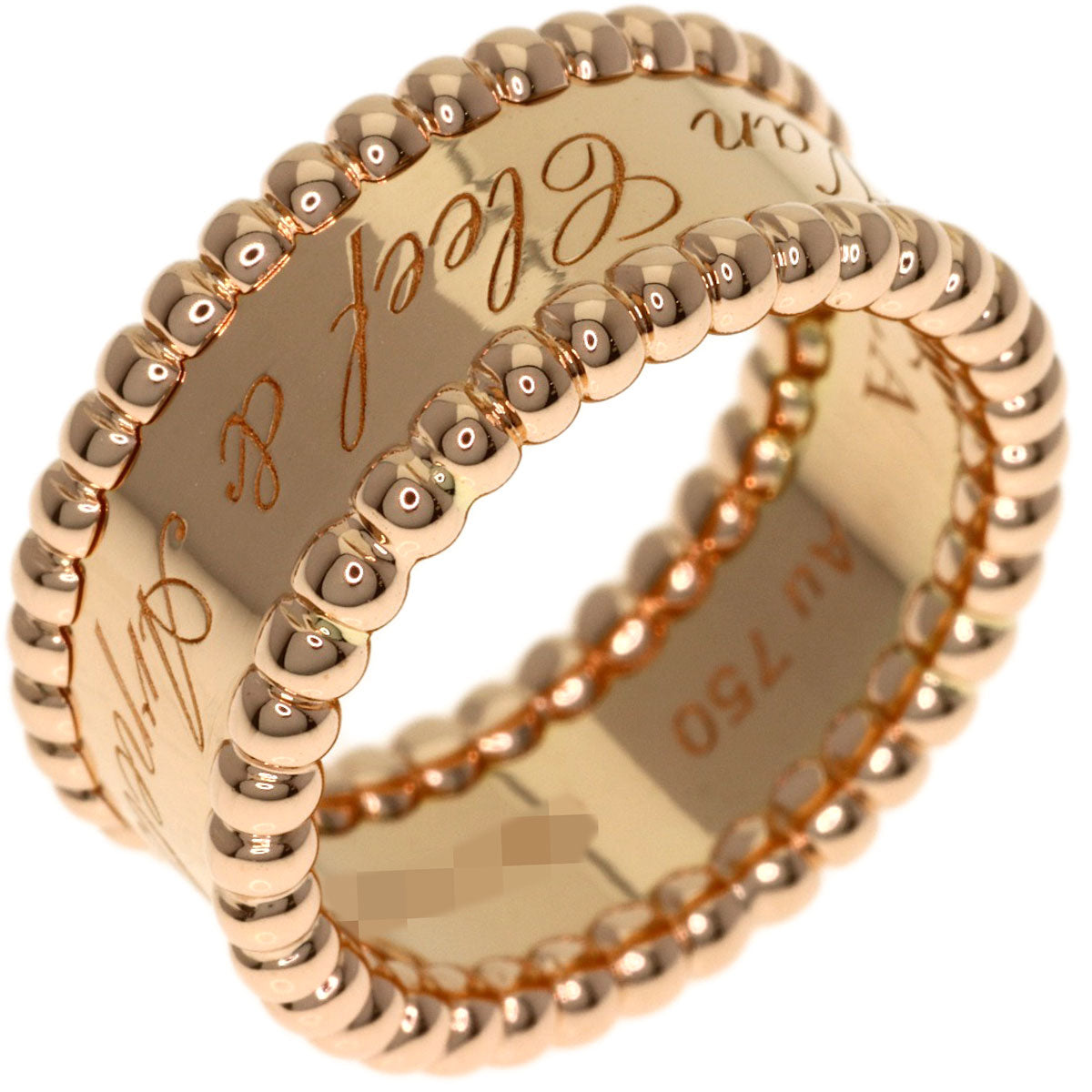 Van Cleef & Arpels Perle Senior Tulle Medium Ring K18 Pink Gold Ladies [Used]