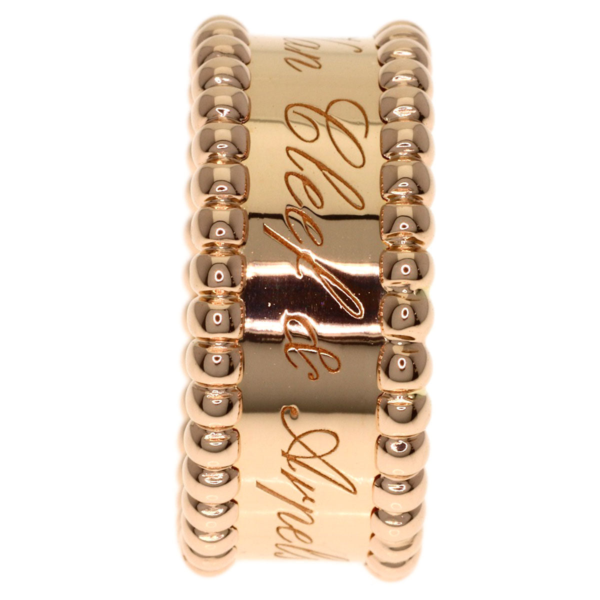 Van Cleef & Arpels Perle Senior Tulle Medium Ring K18 Pink Gold Ladies [Used]