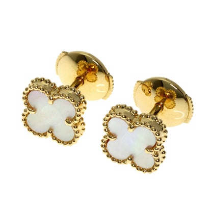Van Cleef & Arpels Sweet Alhambra earring K18 Yellow Gold Ladies [Used]