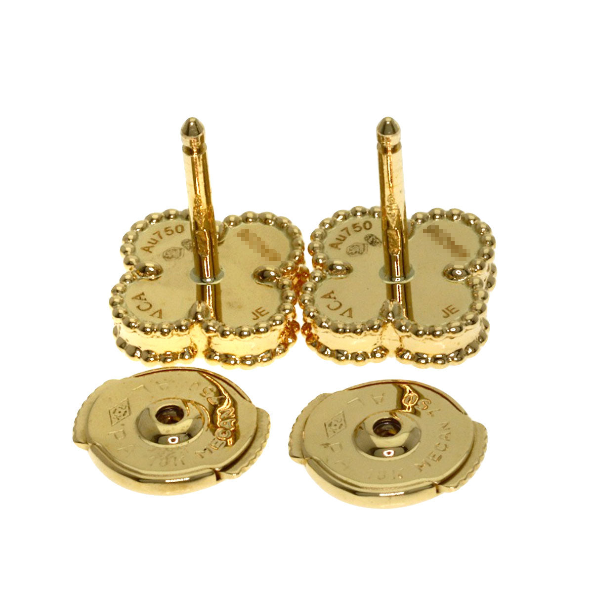 Van Cleef & Arpels Sweet Alhambra earring K18 Yellow Gold Ladies [Used]